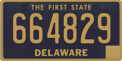 DE license plate 664829