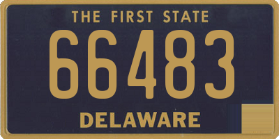 DE license plate 66483