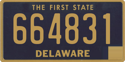 DE license plate 664831