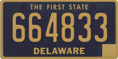 DE license plate 664833