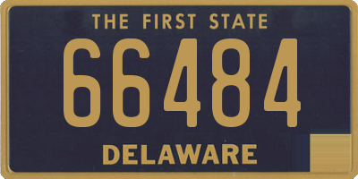 DE license plate 66484