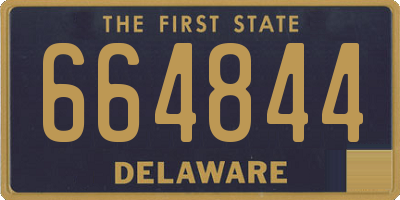 DE license plate 664844