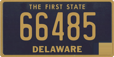 DE license plate 66485