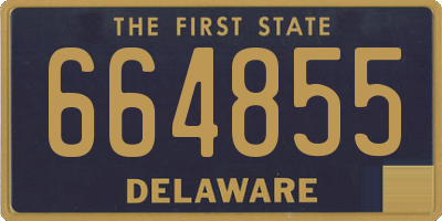 DE license plate 664855