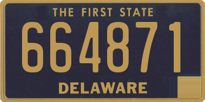 DE license plate 664871