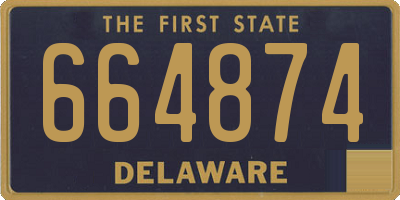 DE license plate 664874
