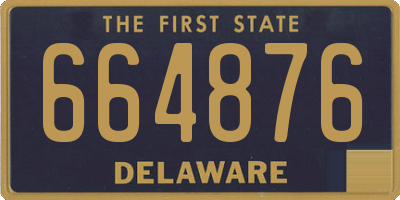 DE license plate 664876