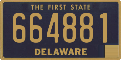 DE license plate 664881