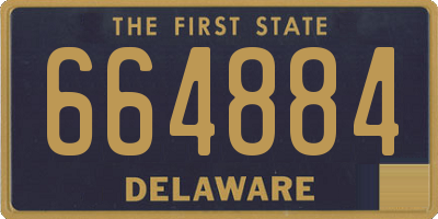 DE license plate 664884