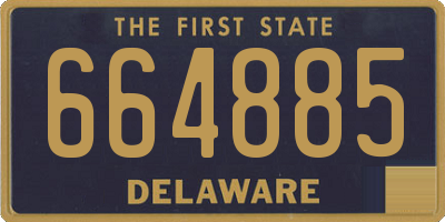 DE license plate 664885