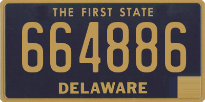 DE license plate 664886
