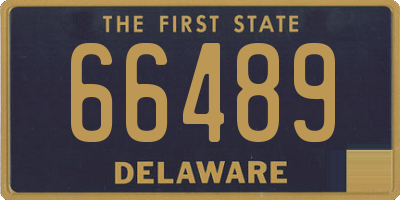 DE license plate 66489
