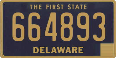 DE license plate 664893