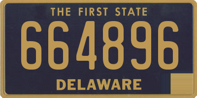 DE license plate 664896