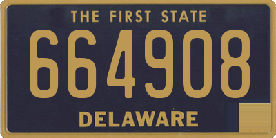 DE license plate 664908