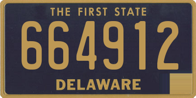 DE license plate 664912