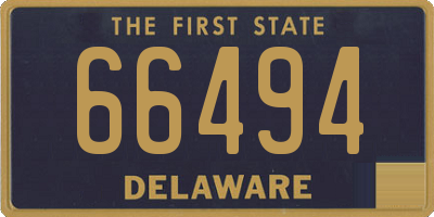 DE license plate 66494