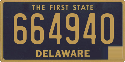 DE license plate 664940