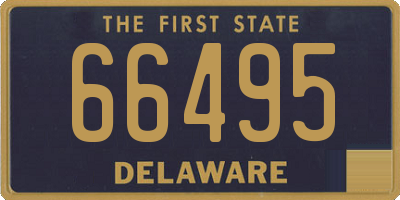 DE license plate 66495