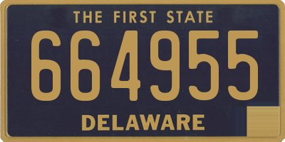 DE license plate 664955