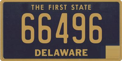 DE license plate 66496