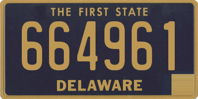 DE license plate 664961