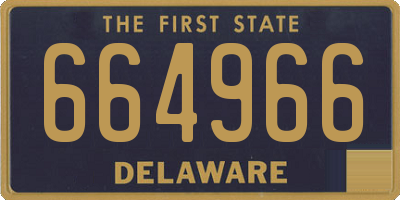 DE license plate 664966