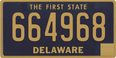 DE license plate 664968