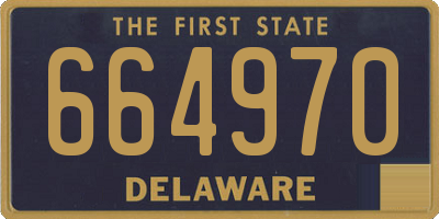 DE license plate 664970