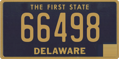 DE license plate 66498