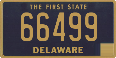 DE license plate 66499