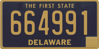 DE license plate 664991