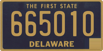 DE license plate 665010