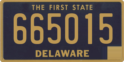 DE license plate 665015