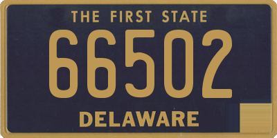 DE license plate 66502