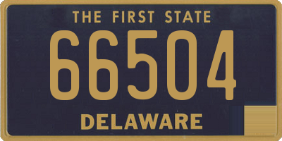 DE license plate 66504