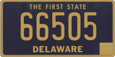 DE license plate 66505