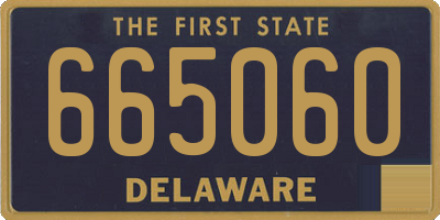 DE license plate 665060