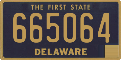 DE license plate 665064