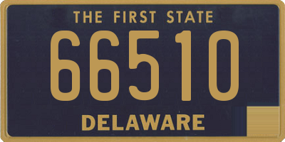 DE license plate 66510