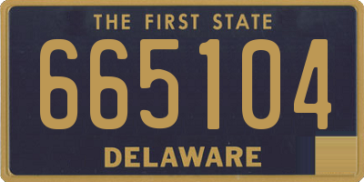 DE license plate 665104