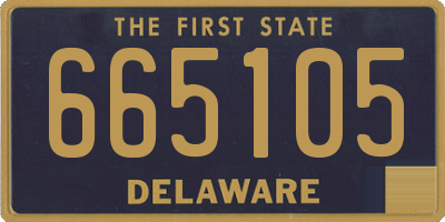 DE license plate 665105