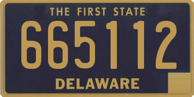 DE license plate 665112