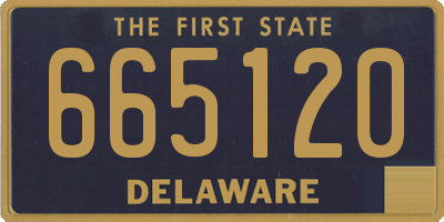 DE license plate 665120