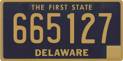 DE license plate 665127