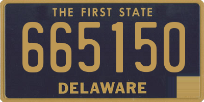 DE license plate 665150