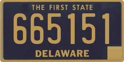 DE license plate 665151