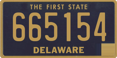 DE license plate 665154