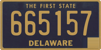 DE license plate 665157