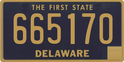 DE license plate 665170